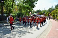 Szkolno-Gminna Orkiestra Dęta w Morawicy wystąpiła po raz pierwszy w nowych mundurach