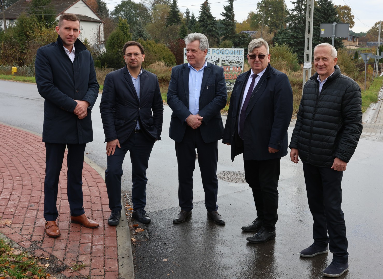 Wizja terenowa na nowo wybudowanej drodze powiatowej w Bilczy